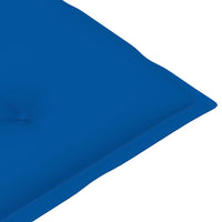 Thumbnail for Gartenstühle 4 Stk. mit Königsblauen Kissen Massivholz Teak