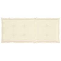 Thumbnail for Gartenstühle 6 Stk. mit Creme Kissen Massivholz Teak