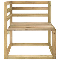 Thumbnail for Garten-Paletten-Ecksofa Grün Imprägniertes Kiefernholz