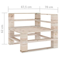 Thumbnail for Garten-Paletten-Ecksofa Imprägniertes Kiefernholz