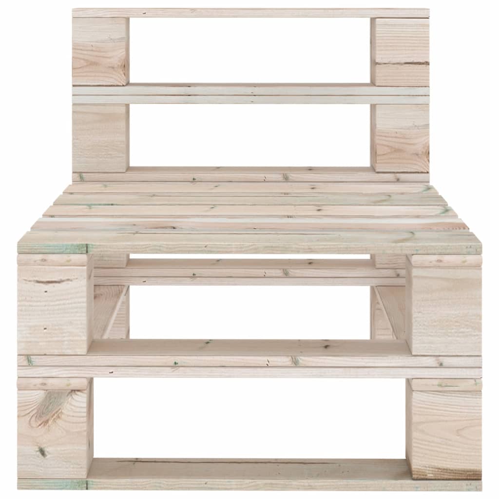 Garten-Paletten-Mittelsofa Imprägniertes Kiefernholz