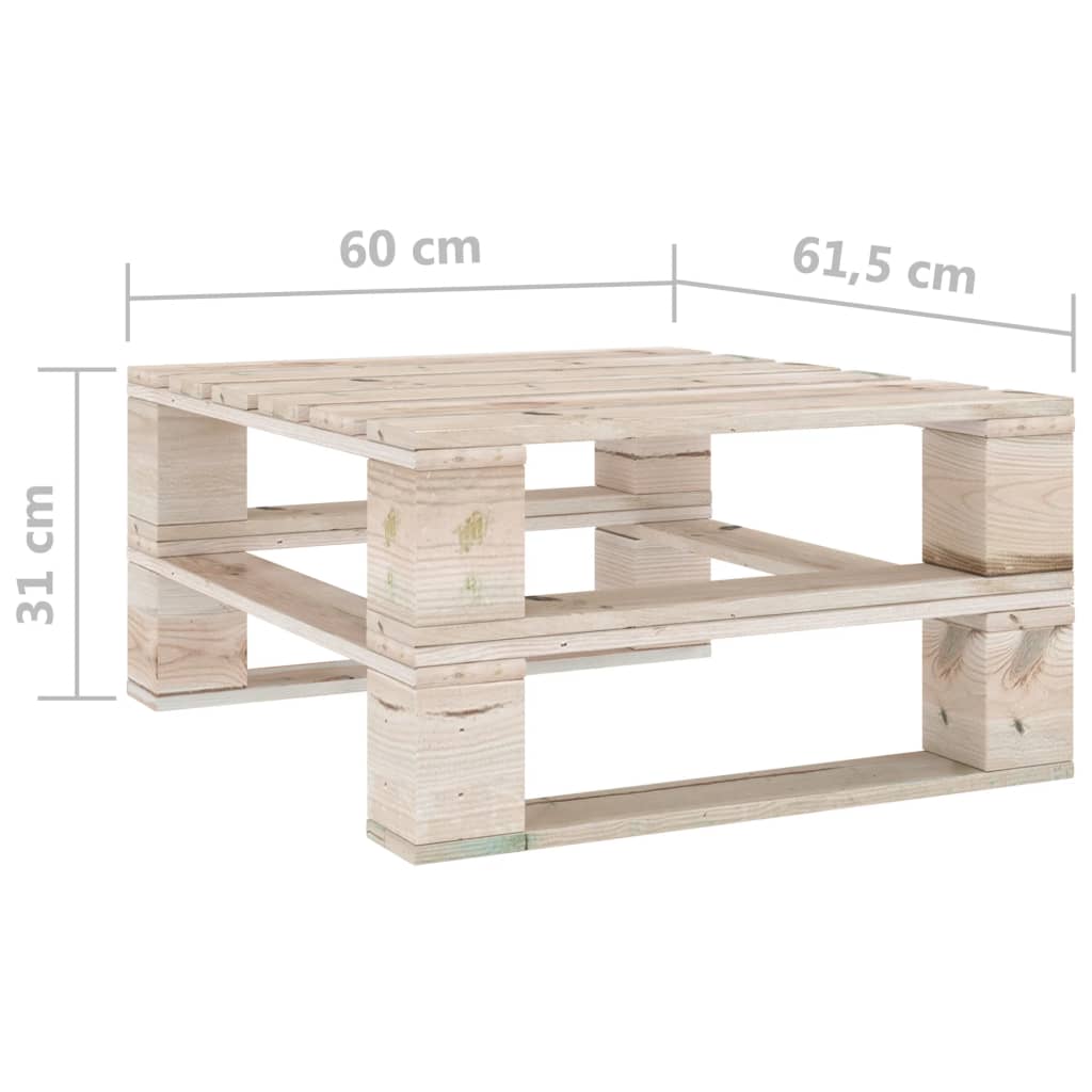 Garten-Palettentische 2 Stk. Imprägniertes Kiefernholz