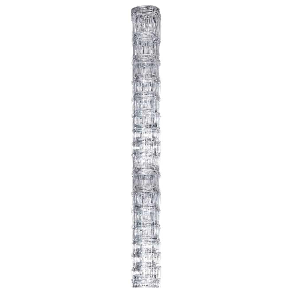 Gartenzaun Verzinkter Stahl 50x0,8 m Silbern