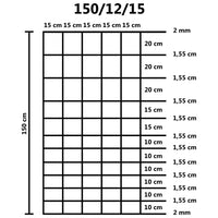 Thumbnail for Gartenzaun Verzinkter Stahl 50 m 150 cm Silbern