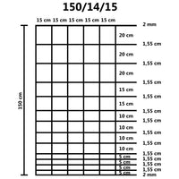 Thumbnail for Gartenzaun Verzinkter Stahl 50 m 150 cm Silbern