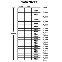 Thumbnail for Gartenzaun Verzinkter Stahl 50x1,6 m Silbern