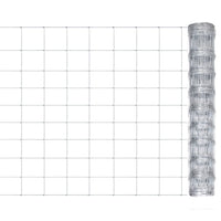 Thumbnail for Gartenzaun Verzinkter Stahl 50x1 m Silbern