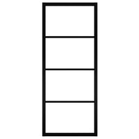 Thumbnail for Schiebetür Aluminium und ESG-Glas 76x205 cm Schwarz