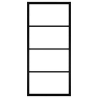 Thumbnail for Schiebetür Aluminium und ESG-Glas 90x205 cm Schwarz