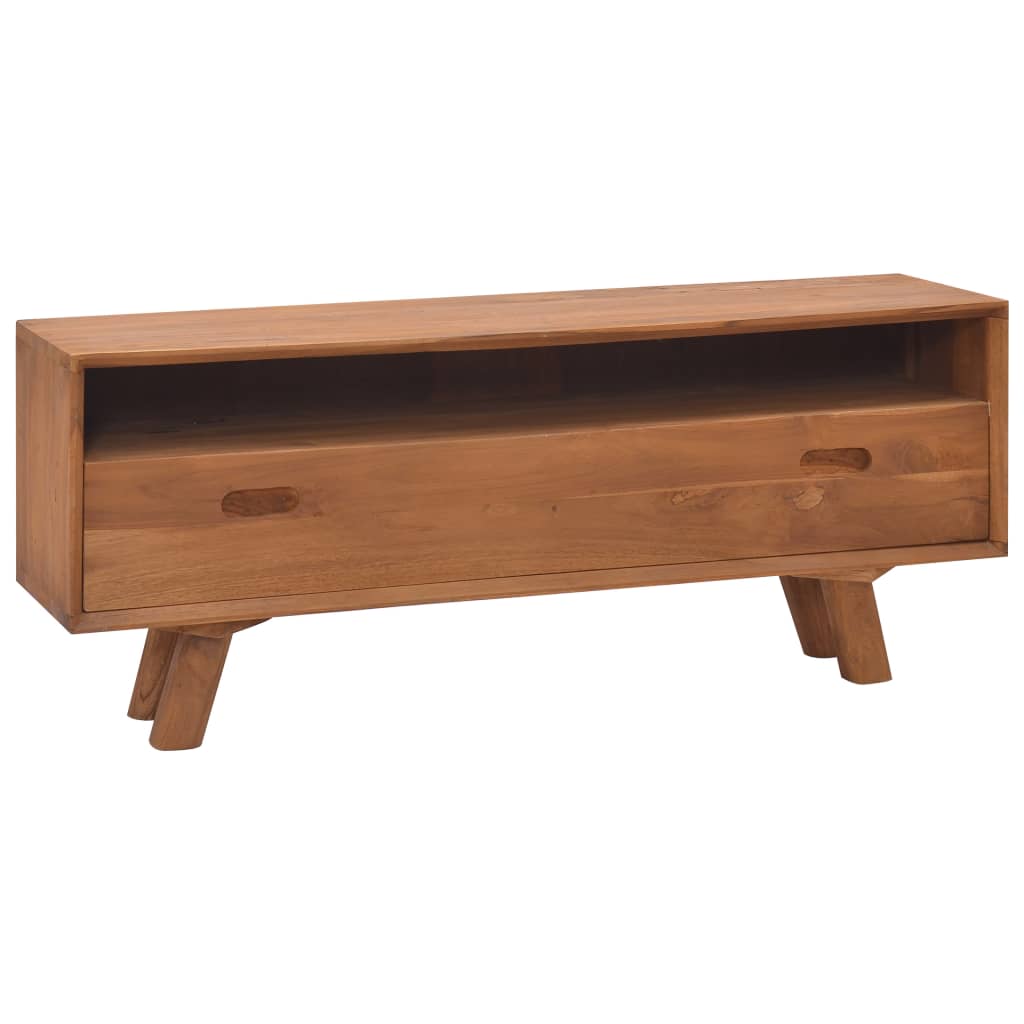 TV-Schrank 110x30x45 cm Teak Massivholz