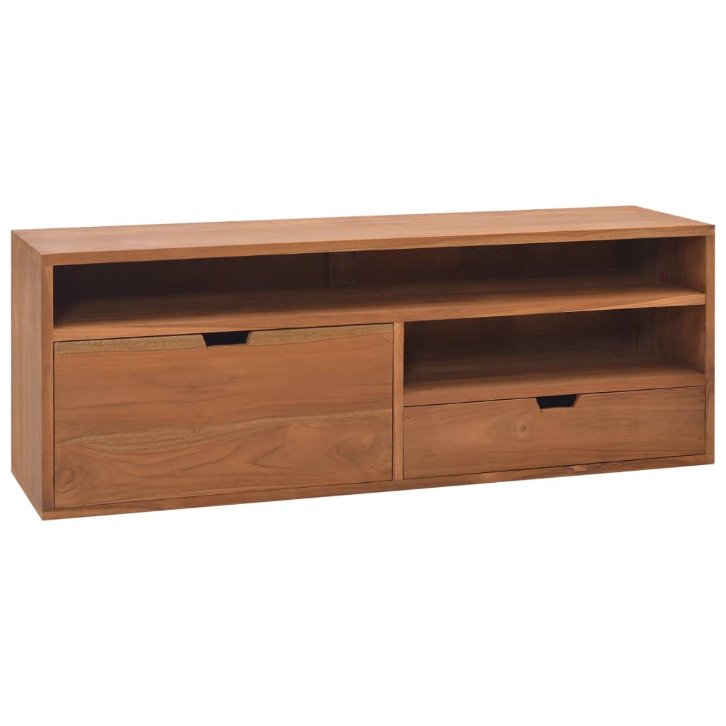 TV-Schrank 110x30x40 cm Massivholz Teak