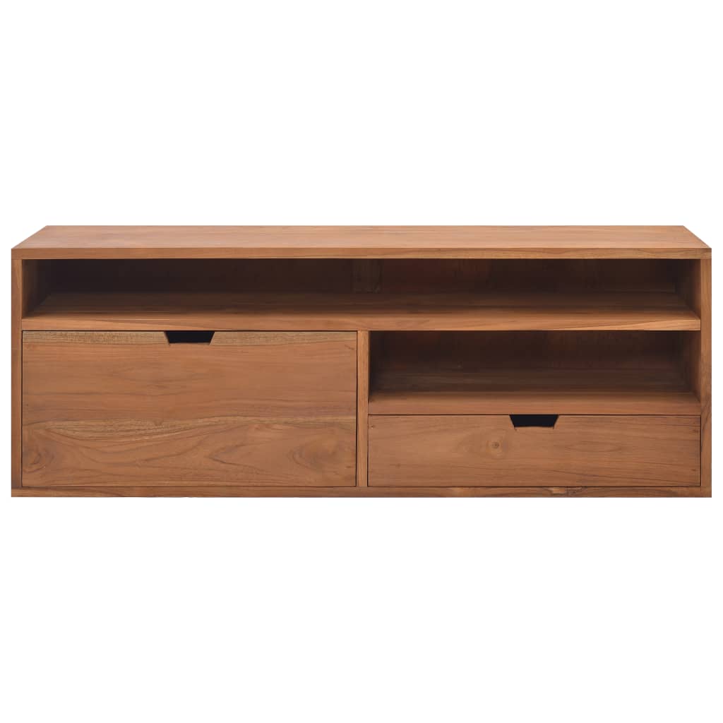 TV-Schrank 110x30x40 cm Massivholz Teak