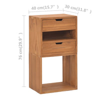 Thumbnail for Aufbewahrungsschrank 40x30x76 cm Massivholz Teak