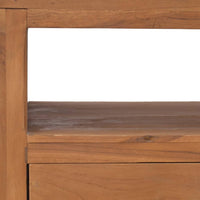 Thumbnail for TV-Schrank mit Rollen 80x50x42 cm Teak Massivholz