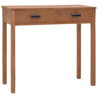 Thumbnail for Bürotisch 81x40x75 cm Teak Massivholz