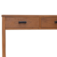 Thumbnail for Bürotisch 81x40x75 cm Teak Massivholz