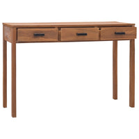 Thumbnail for Schreibtisch 110x40x75 cm Massivholz Teak