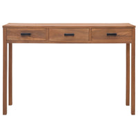 Thumbnail for Schreibtisch 110x40x75 cm Massivholz Teak