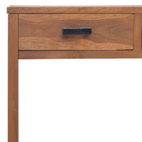 Thumbnail for Schreibtisch 110x40x75 cm Massivholz Teak