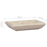 Thumbnail for Waschbecken Creme 50x35x10 cm Marmor