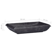 Thumbnail for Waschbecken Schwarz 50x35x10 cm Marmor