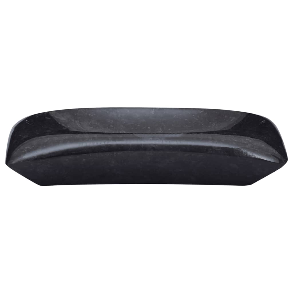 Waschbecken Schwarz 50x35x10 cm Marmor