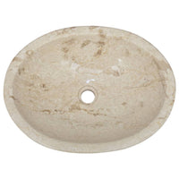 Thumbnail for Waschbecken Creme 53x40x15 cm Marmor