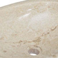 Thumbnail for Waschbecken Creme 53x40x15 cm Marmor