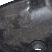 Thumbnail for Waschbecken Schwarz 53x40x15 cm Marmor