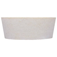 Thumbnail for Waschbecken Creme Ø40x15 cm Marmor