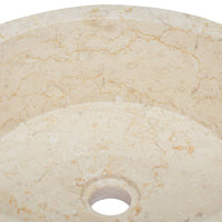 Thumbnail for Waschbecken Creme Ø40x15 cm Marmor