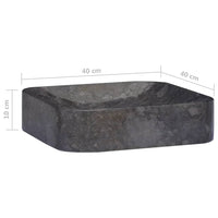 Thumbnail for Waschbecken Schwarz 40x40x10 cm Marmor