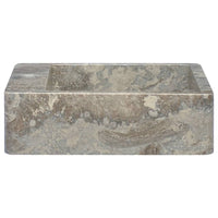 Thumbnail for Waschbecken Grau 40x40x12 cm Marmor