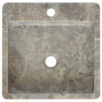 Thumbnail for Waschbecken Grau 40x40x12 cm Marmor