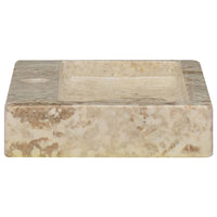 Thumbnail for Waschbecken Creme 38x24x6,5 cm Marmor