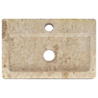 Thumbnail for Waschbecken Creme 38x24x6,5 cm Marmor