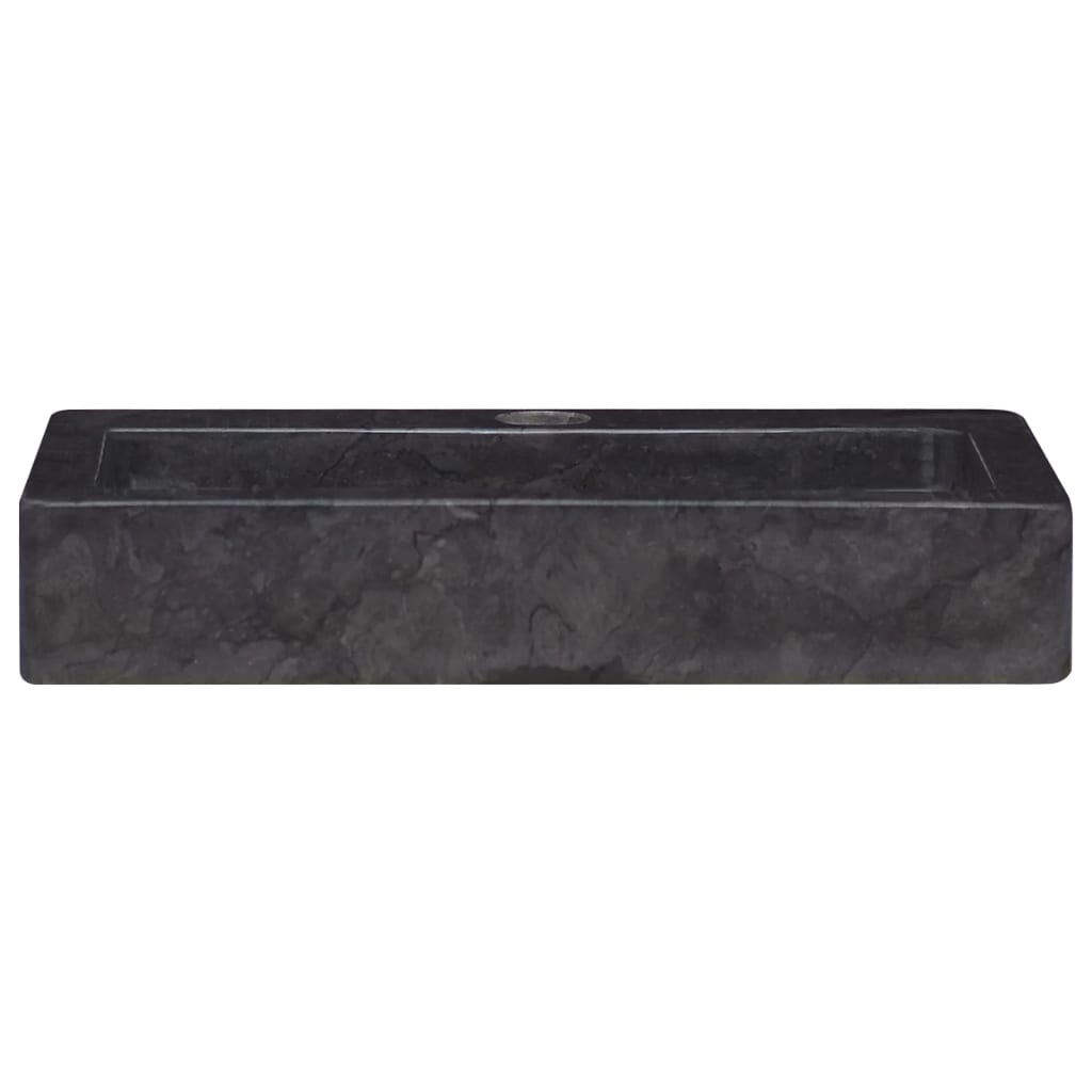 Waschbecken Schwarz 38x24x6,5 cm Marmor
