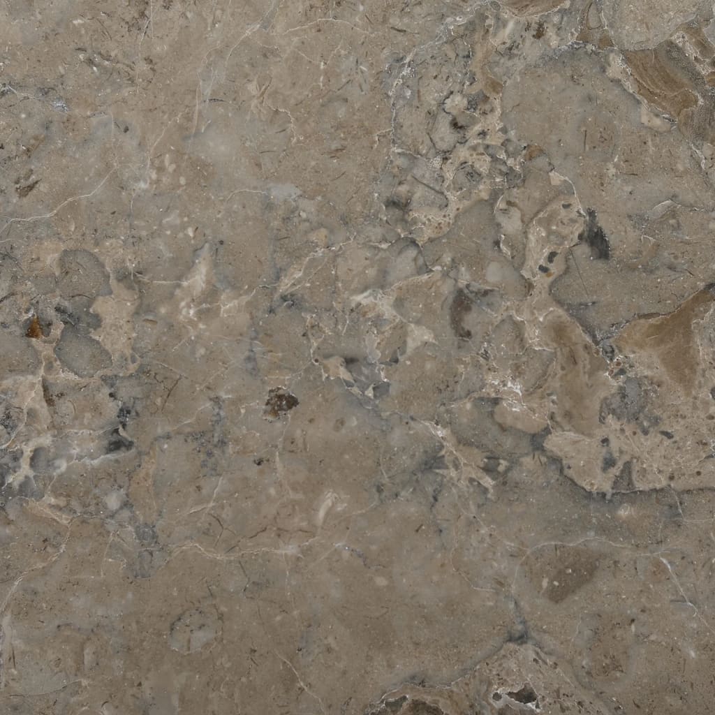 Tischplatte Grau Ø40x2,5 cm Marmor