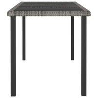 Thumbnail for 9-tlg. Garten-Essgruppe Poly Rattan Grau