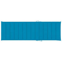 Thumbnail for Sonnenliege mit Blauer Auflage Imprägniertes Kiefernholz