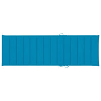 Thumbnail for Sonnenliege mit Blauer Auflage Imprägniertes Kiefernholz