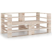 Thumbnail for Garten-Palettensofa 2-Sitzer Kiefernholz