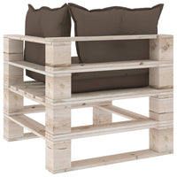 Thumbnail for Garten-Palettensofa 2-Sitzer mit Kissen Kiefernholz