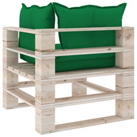 Thumbnail for Garten-Palettensofa 2-Sitzer mit Kissen Kiefernholz