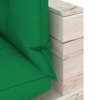 Thumbnail for Garten-Palettensofa 2-Sitzer mit Kissen Kiefernholz