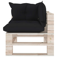 Thumbnail for Garten-Palettensofa 3-Sitzer mit Kissen Kiefernholz