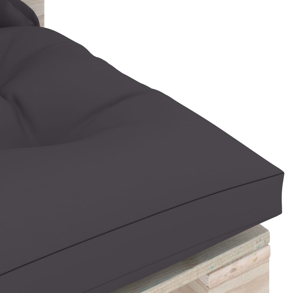 Garten-Palettensofa 3-Sitzer mit Kissen Kiefernholz