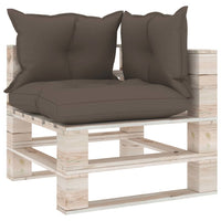 Thumbnail for Garten-Palettensofa 3-Sitzer mit Kissen Kiefernholz