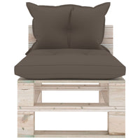 Thumbnail for Garten-Palettensofa 3-Sitzer mit Kissen Kiefernholz