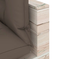 Thumbnail for Garten-Palettensofa 3-Sitzer mit Kissen Kiefernholz